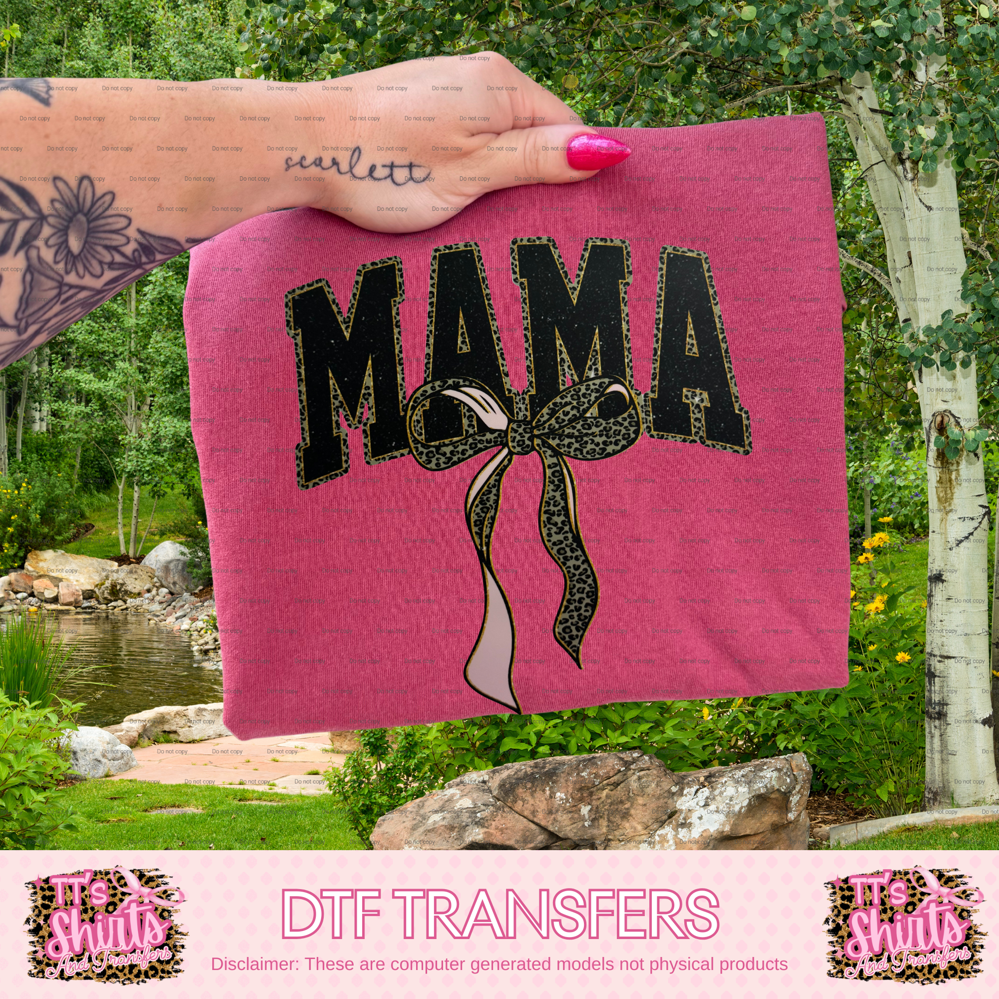 MAMA LEOPARD BOW A5