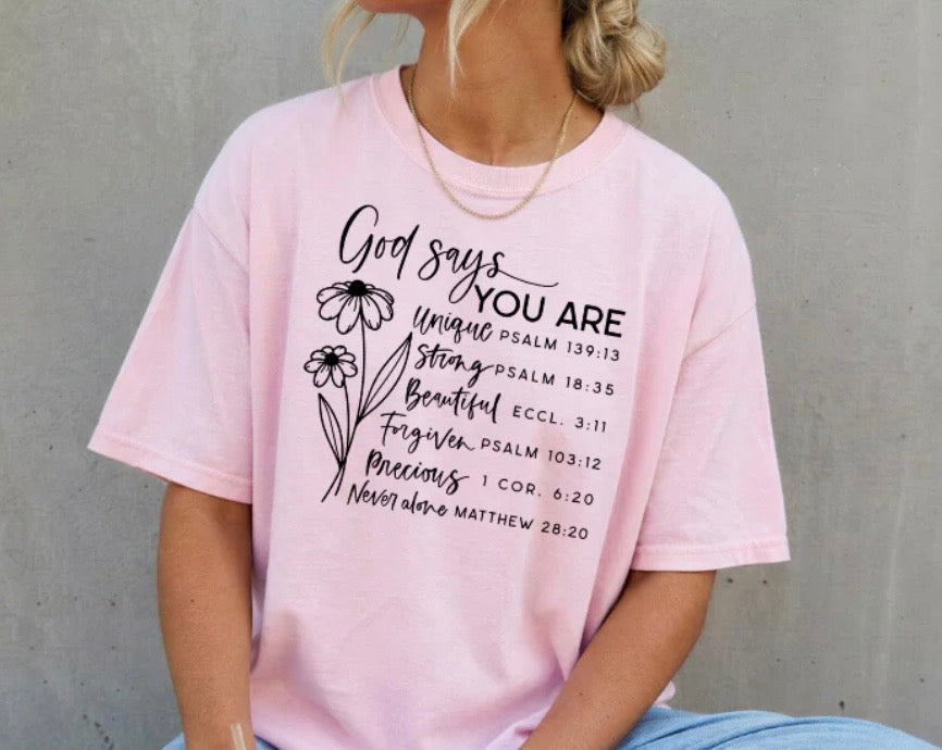 God says you are