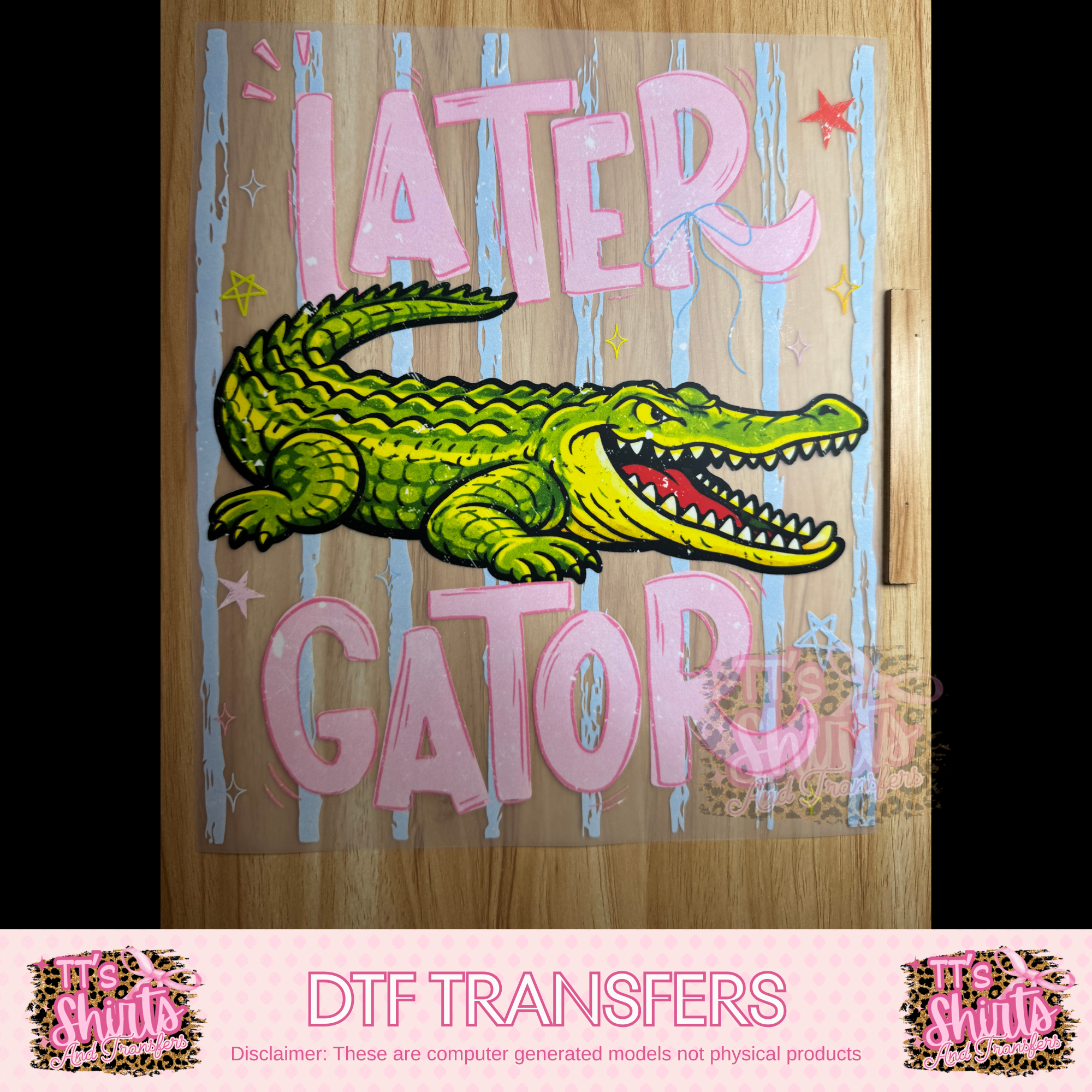 LATOR GATOR PINK LETTERS - A6