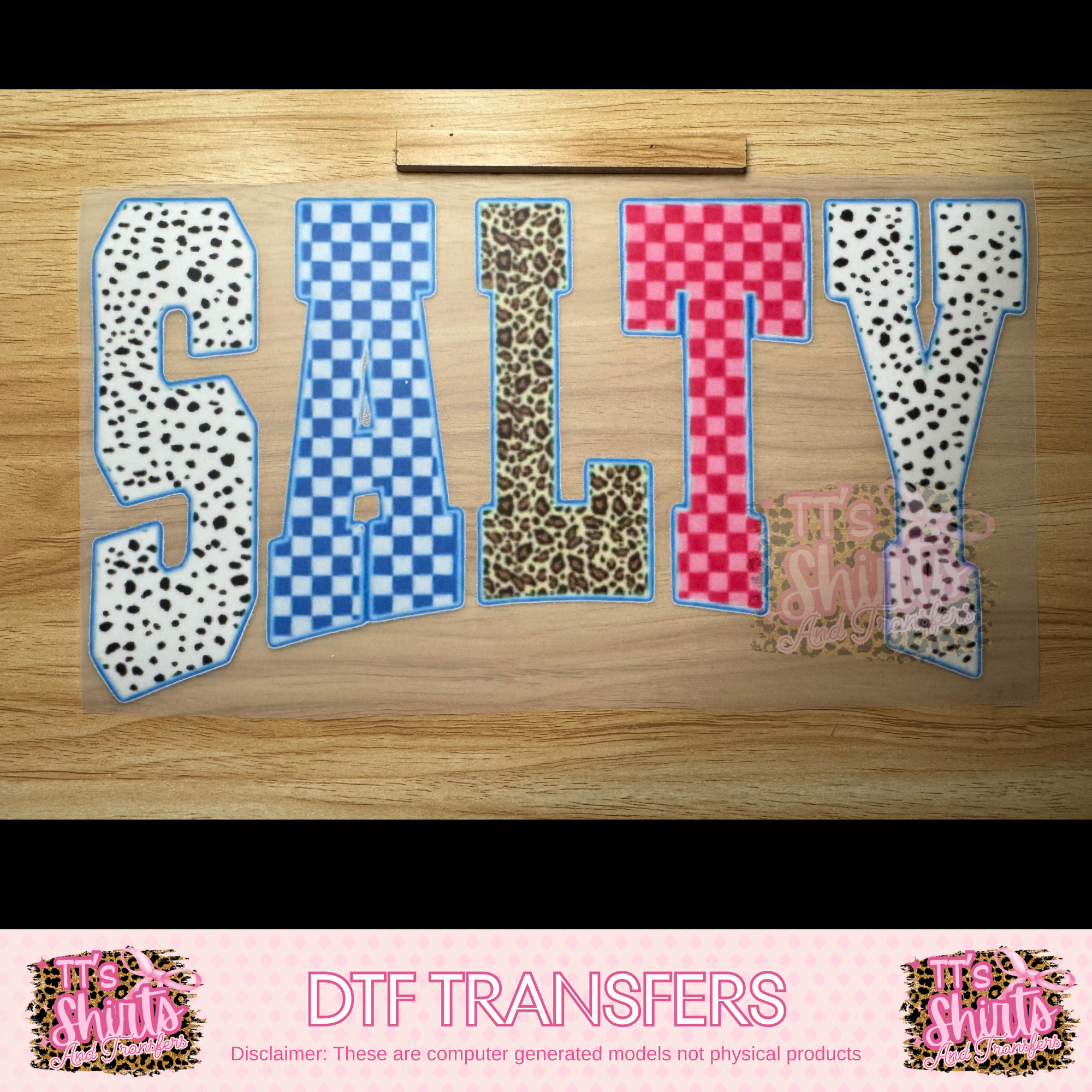 SALTY CHECKERED CHEETAH DOTS - A7