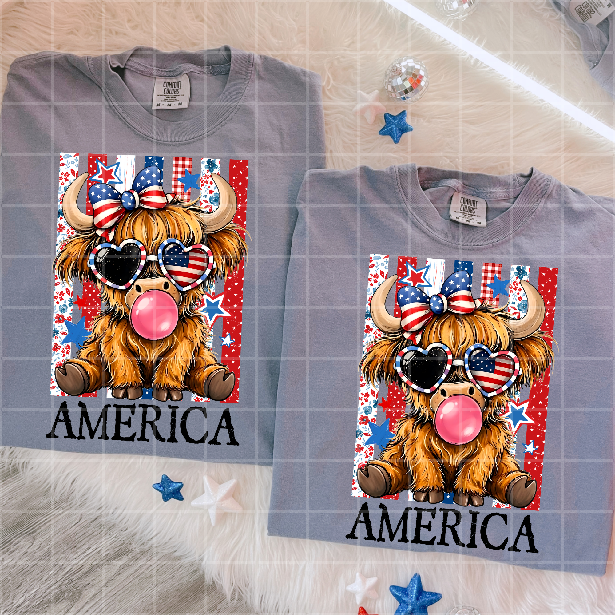 America striped bubblegum cow mm052526