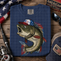 Red white and blue open mouth fish MM060126