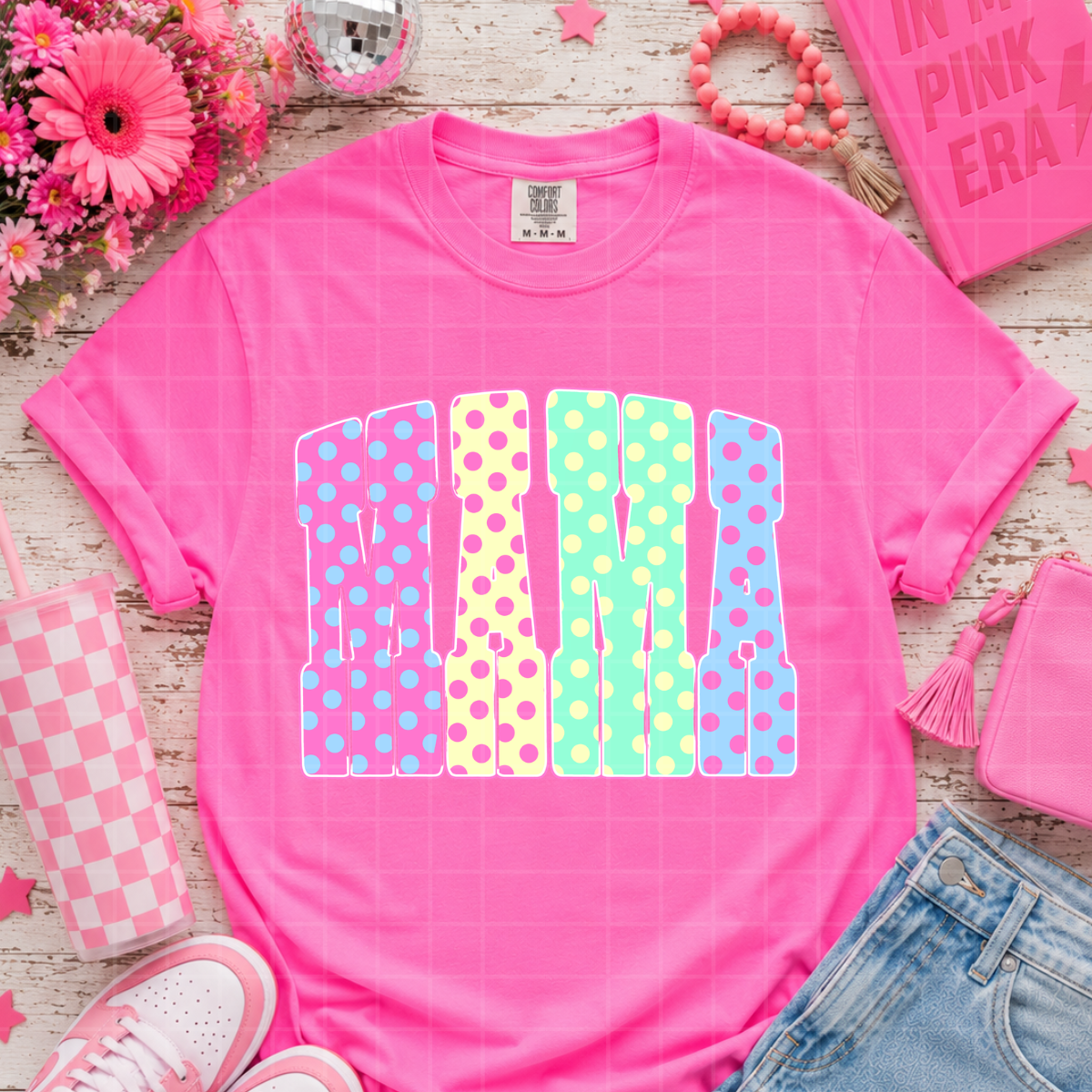 Mama neon polkadot MM060126