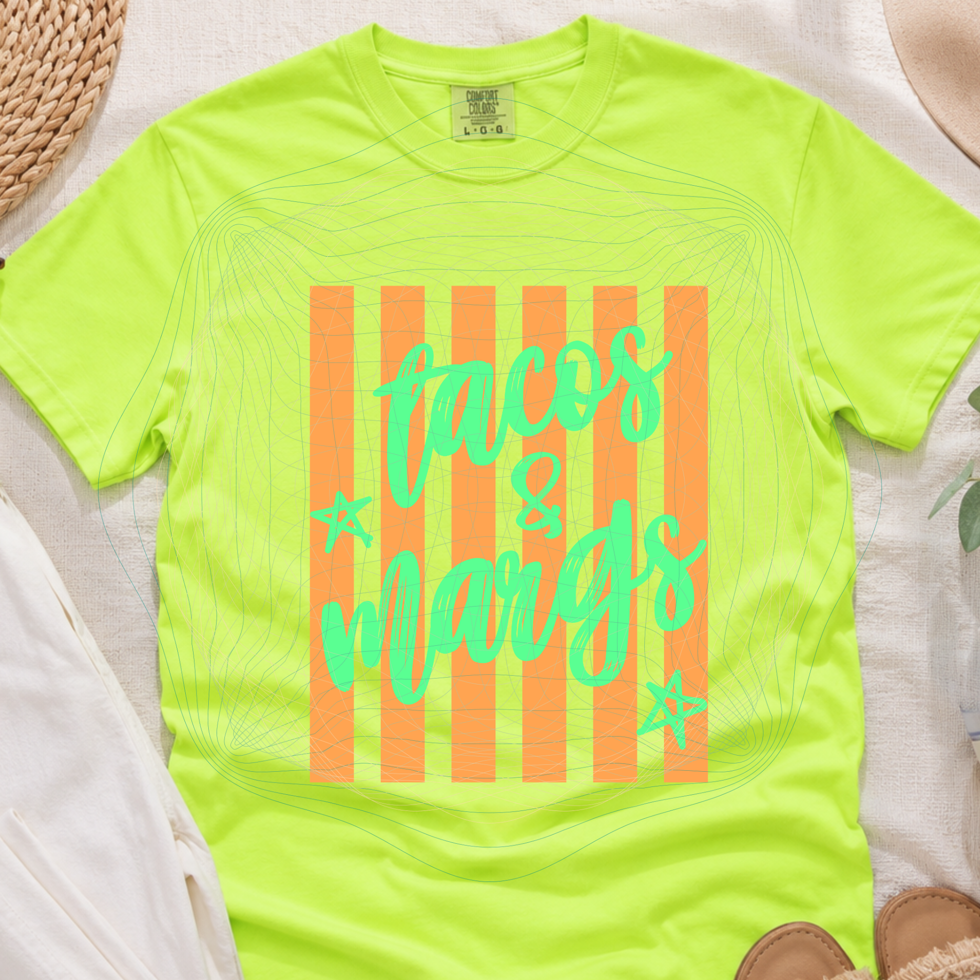 Tacos and Mars preppy striped MM060826