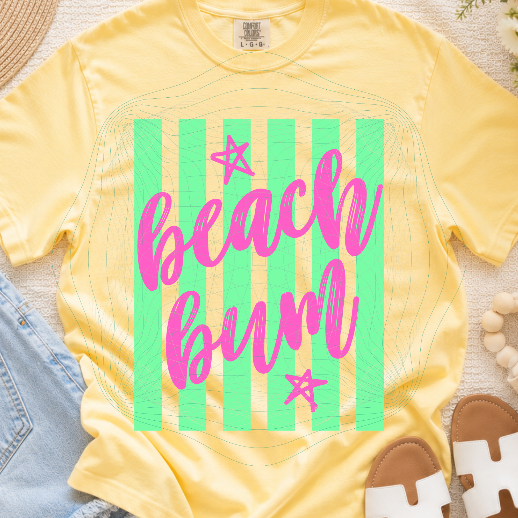 Beach bum preppy striped MM060826